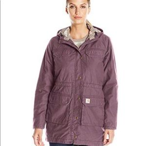 Carhartt Fryeburg Purple Quilted Lined Coat Jacket